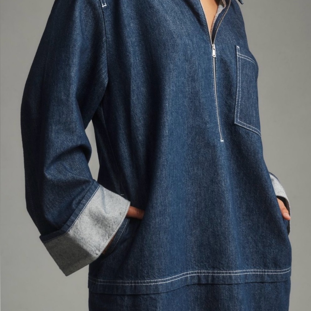 Pilcro Denim Mini Shirt Dress